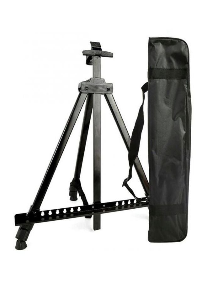 Generic Adjustable Aluminum Alloy Foldable Easel Canvas Display Stand Upto 160cm Black 