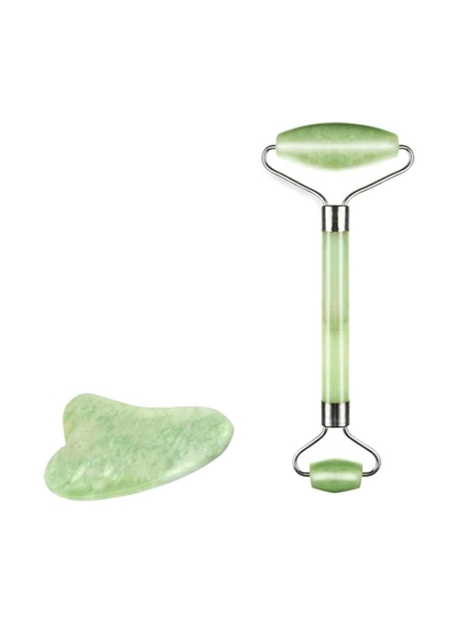 Generic 2-Piece Facial Roller Green  - Image 1