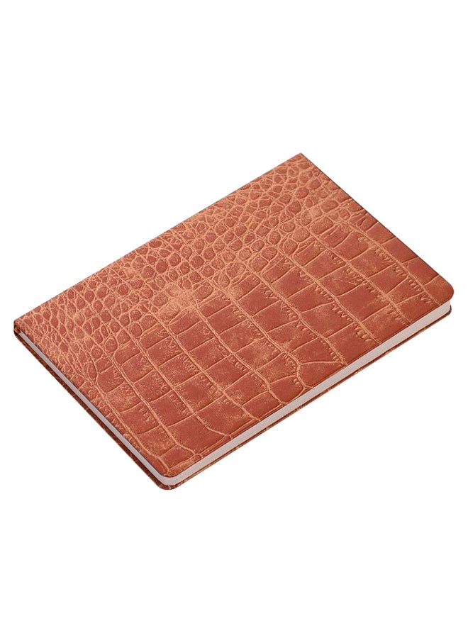 FRONT Fashion A5 Ruled Notebook Brown/Gold 