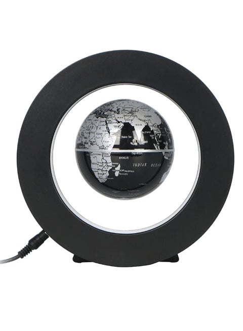Floating Earth Globe World Map With LED Light Black 3.5inch