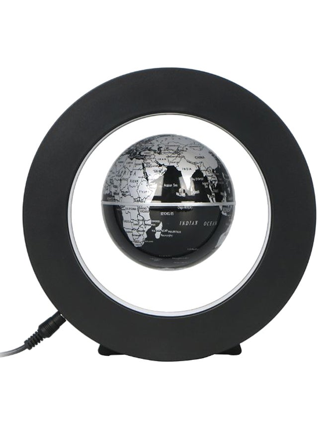 Floating Earth Globe World Map With LED Light Black 3.5inch