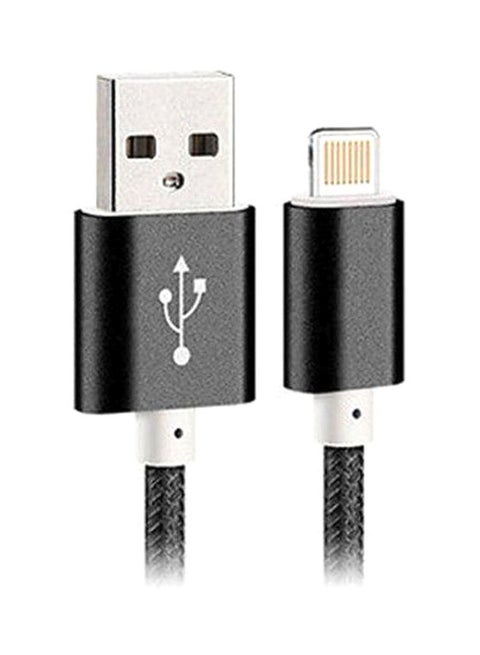 Lightning Micro USB Braided Sync Data Cable for Apple iPhone Black