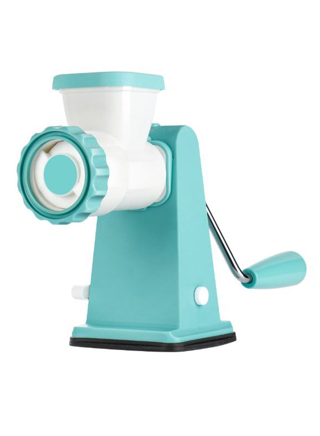 Hand Cranked Meat Grinder White/Blue 