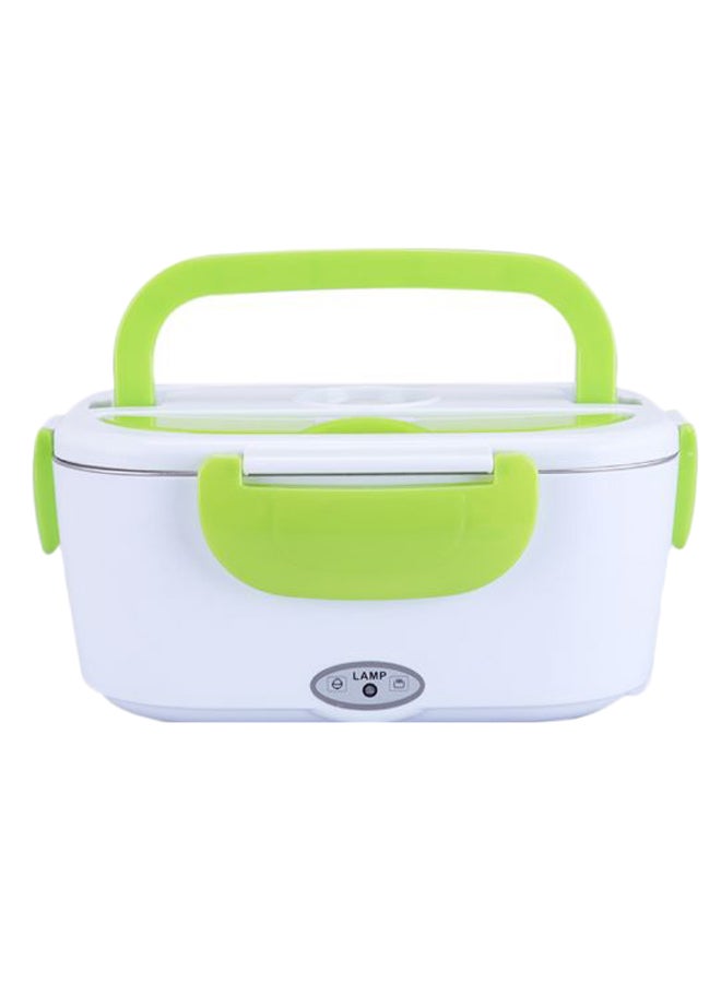 Portable Electric Heating Lunch Box With Car Plug Green/White