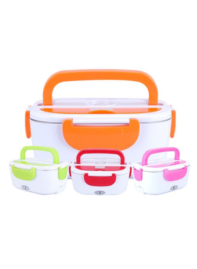 Portable Electric Heating Lunch Box With US Plug Red/White - Image 2