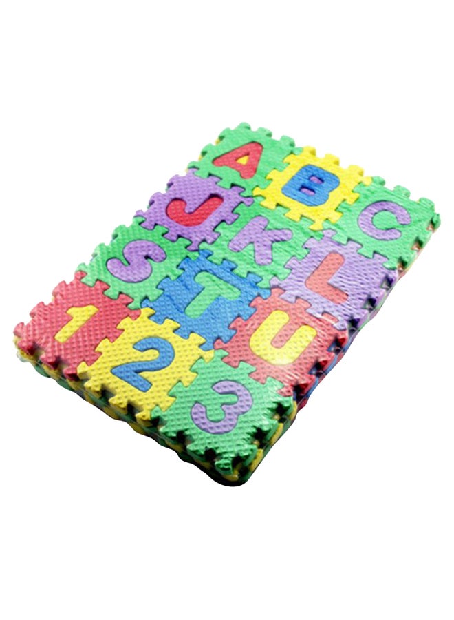 36-Pieces Alphabet Numbers Brain Teaser Puzzle 32 x 32cm