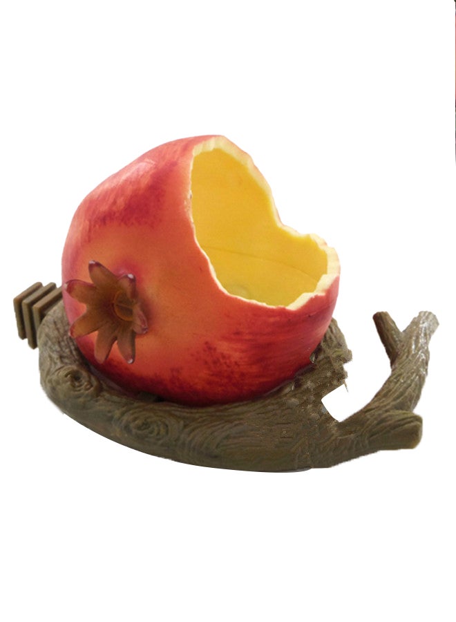 بين بلاكس علبة طعام للطيور على شكل رمانة أحمر / أصفر / بني 7Ø³Ù†ØªÙŠÙ…ØªØ±