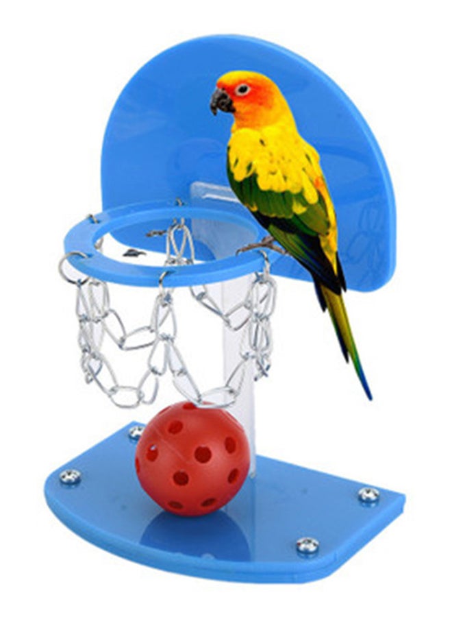 HENGZI Parrot Development Mini Basketball Blue/Silver/Red 8.5x5.5x15centimeter