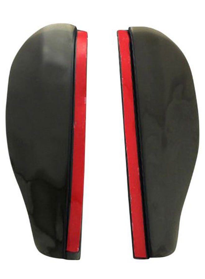 2-Piece Side Mirror Rain Shield Visor Guard Set