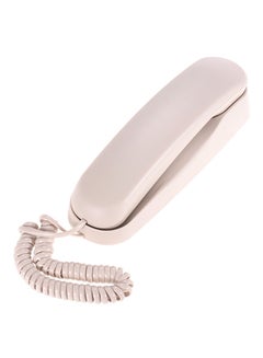 Generic Mini Fixed Landline Bank and Other Call Center Telephone Off White 