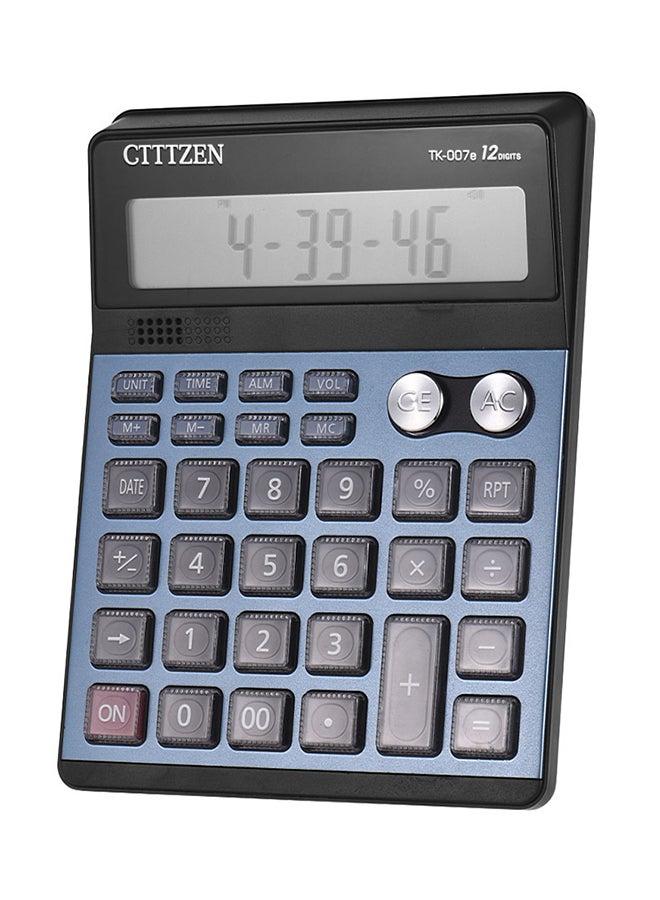 Business Grocery Store Accounting Electronic Calculator Blue