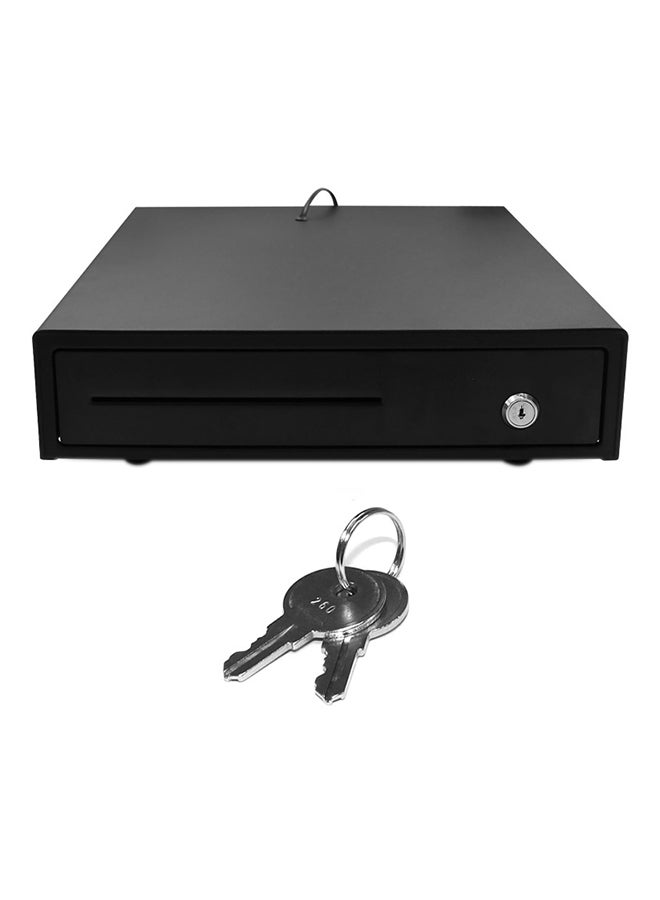 Generic Heavy Duty With Money Tray and Lock Cash Drawer Black 