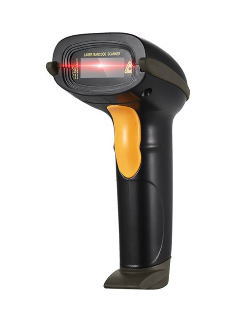 USB Wired Handheld Barcode Scanner Black