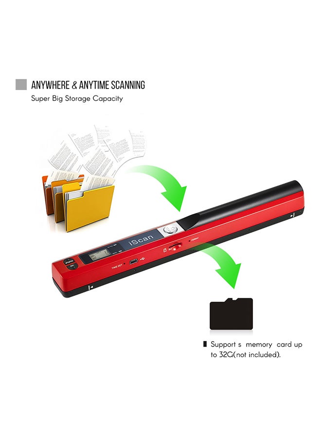 Generic Wand Wireless Scanner Red  - Image 3