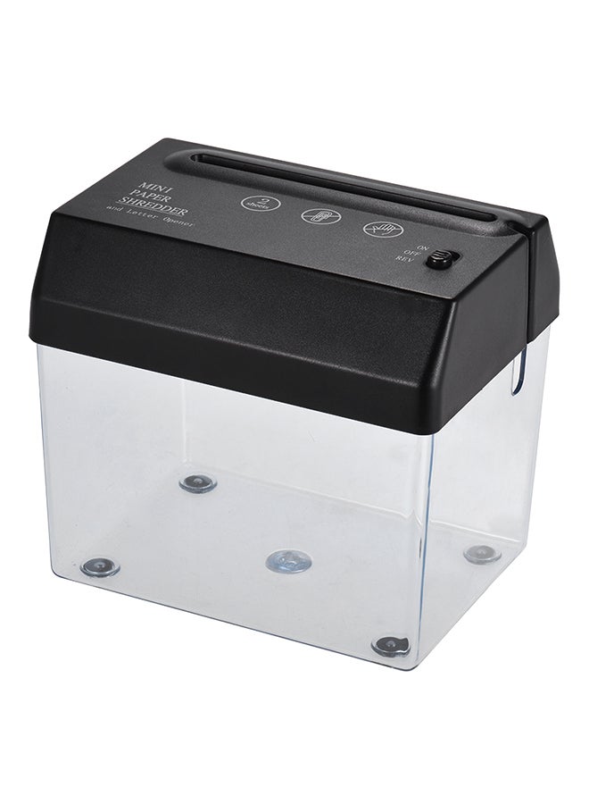 Generic Mini Portable Shredder Cutter Strip Machine Black  - Image 1