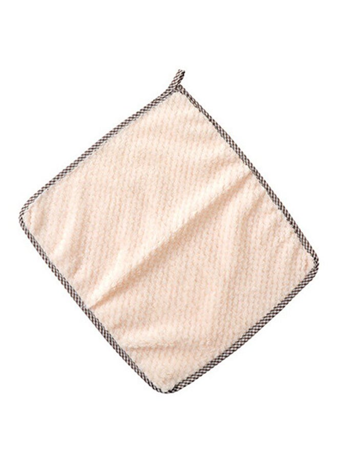 Super Absorbent Coral Velvet Wipes Cleaning Cloth Beige 