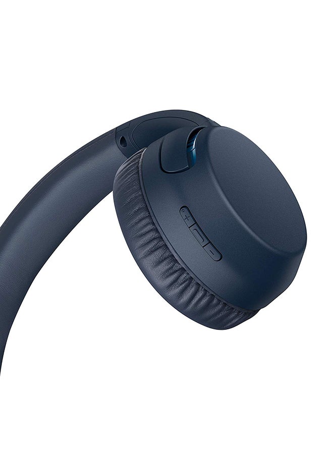 Sony - Bluetooth Over-Ear Headphone With  Mic Blue - Image 1