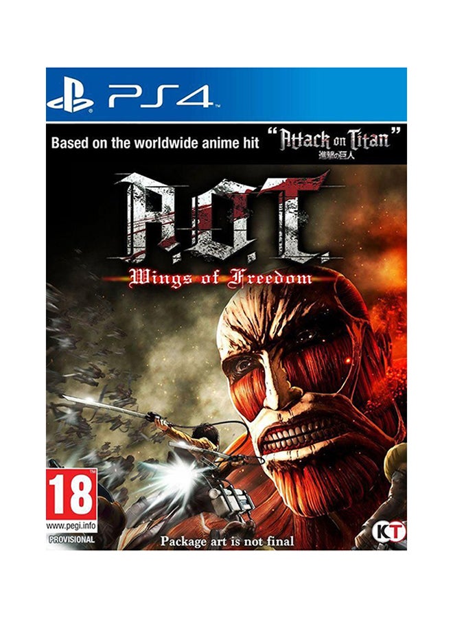 Koei Tecmo - Attack On Titan Wings Of Freedom With DualShock 4 Wireless Controller - (Intl Version) - Adventure - PlayStation 4 (PS4) - Image 1