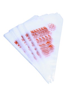Generic 100-Piece Cake Decorating Icing Bags White/Orange  - Image 1