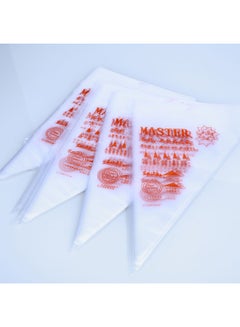 Generic 100-Piece Cake Decorating Icing Bags White/Orange  - Image 2