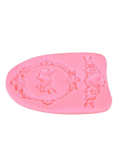 Silicone 3D Frame Design Cake Mold Pink