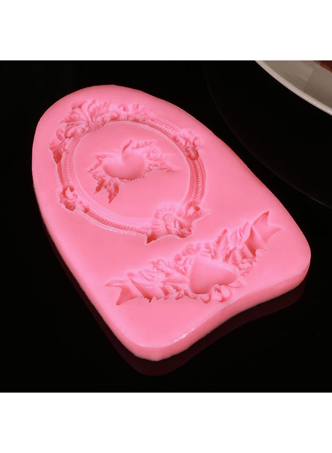 Generic - Silicone 3D Frame Design Cake Mold Pink - Image 1