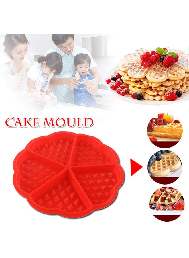 Silicone Heart Shape Waffles Pancake Baking Mould Red - v1561711204/N27090442A_3