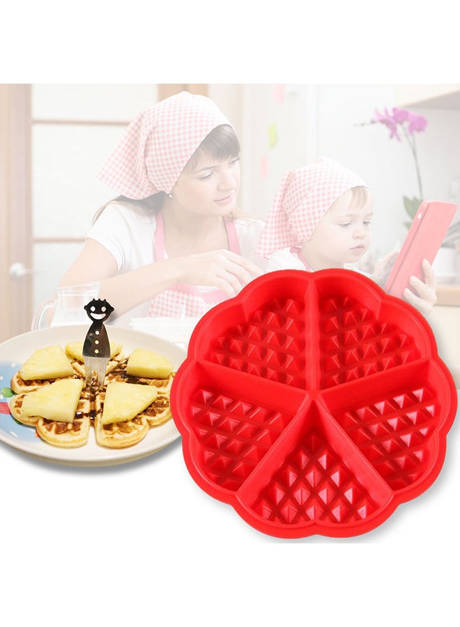 Silicone Heart Shape Waffles Pancake Baking Mould Red - v1561711212/N27090442A_2