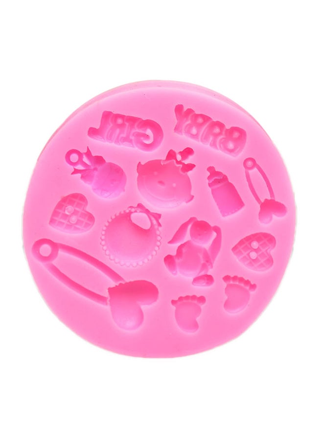 Cake Mold  Lovely Soap Candy Biscuits DIY  For  Kids Pink - Image 1