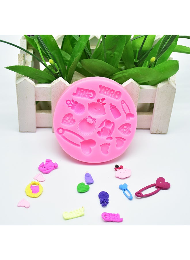 Cake Mold  Lovely Soap Candy Biscuits DIY  For  Kids Pink - Image 4