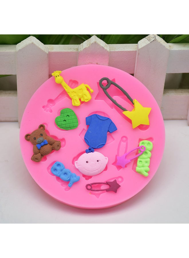 Cake Mold  Lovely Soap Candy Biscuits DIY  For  Kids Pink - Image 3