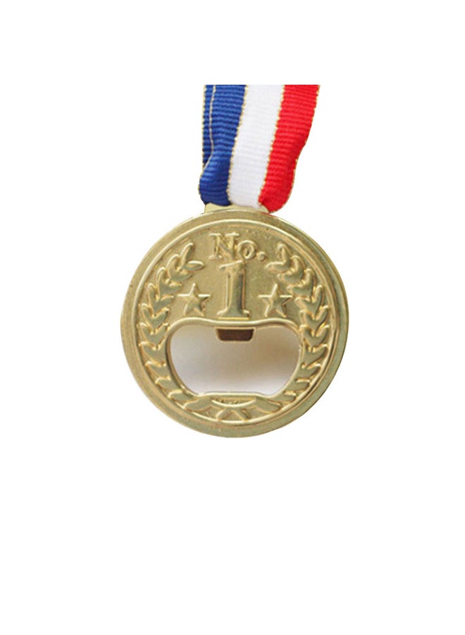 Medal Zinc Alloy Bottle Opener Gold/White/Red/Blue  - Image 2