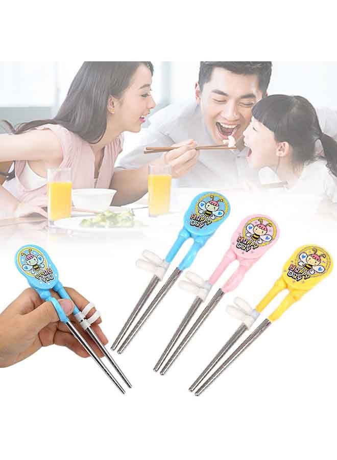 Pair Of 3 Stainless-Steel Chopsticks Multicolour  - Image 2