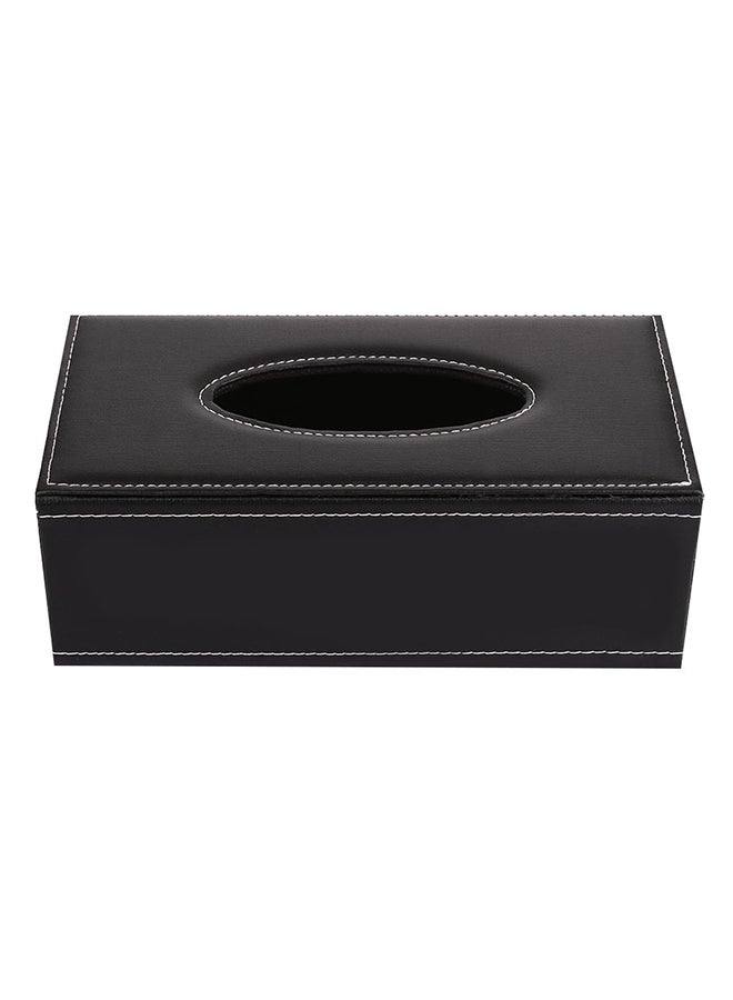 Generic - Leather Tissue Box Black - Image 1