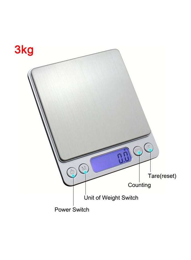 Stainless Steel Digital Scales Silver