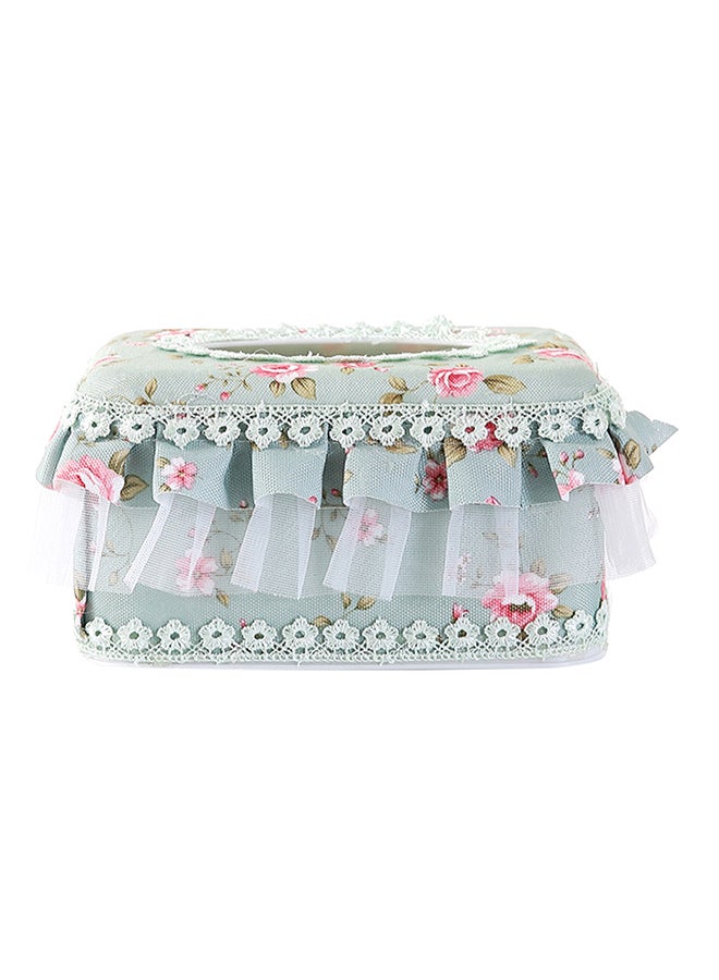 Plastic Tissue Box Holder Blue 