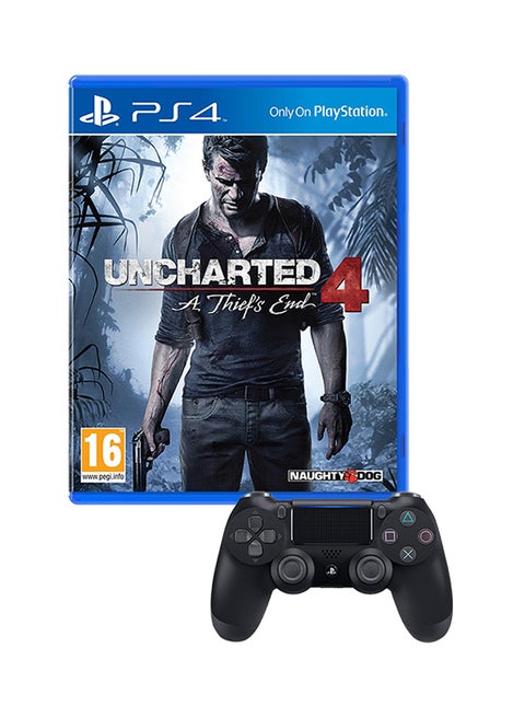 Uncharted 4 : A Thief's End  (Intl Version) With DualShock 4 Wireless Controller - adventure - playstation_4_ps4