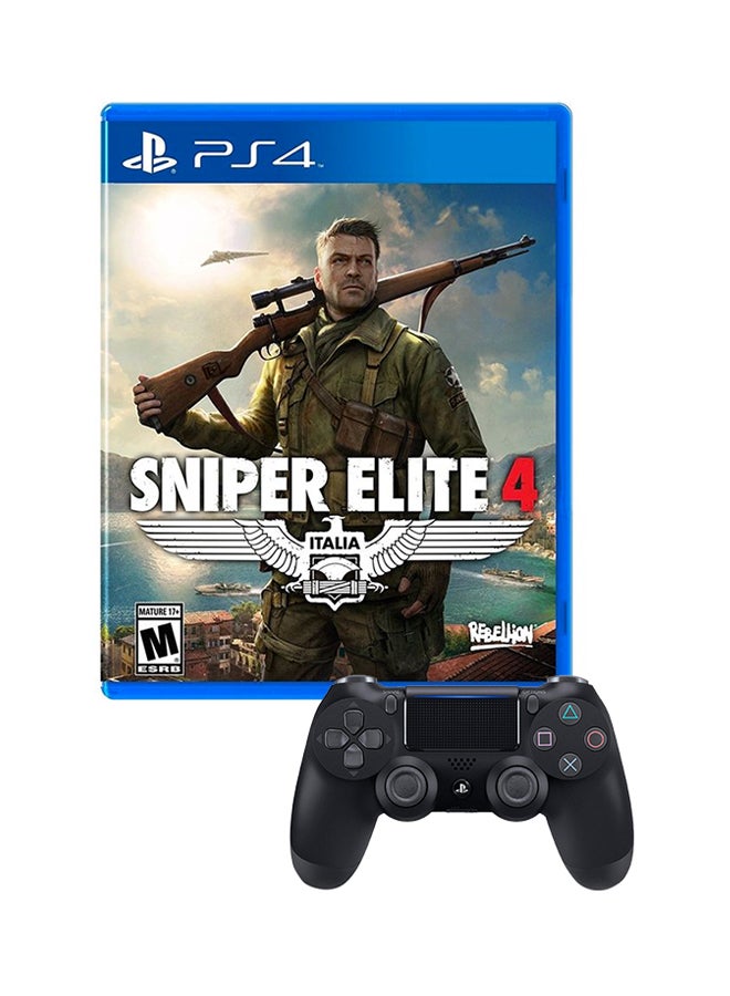 REBELLION Sniper Elite 4 + DUALSHOCK 4 Wireless Controller - (Intl Version) - playstation_4_ps4  - Image 1