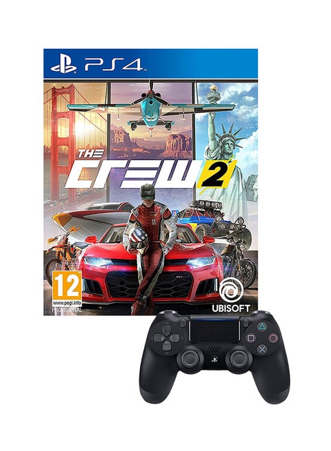 The Crew  (Intl Version) With DualShock 4 Wireless Controller - Racing - PlayStation 4 (PS4)