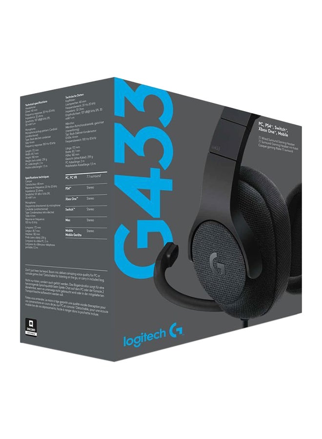 Logitech 3.5mm WG433 Over-Ear Gaming Headset With Mic - Image 4