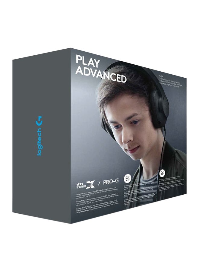 Logitech 3.5mm WG433 Over-Ear Gaming Headset With Mic - Image 5