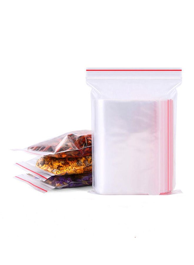 100-Piece Plastic Bags Clear 
