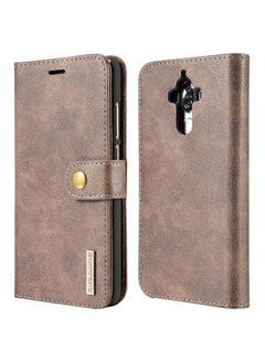 Huawei Mate 9 Leather Flip Cover Brown
