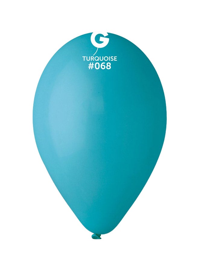 Gemar 12in Std Ltx Turquoise Color Balloon 100ct 