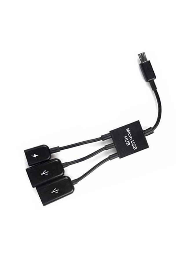 3-In-1 Micro USB Hub Black  - Image 4