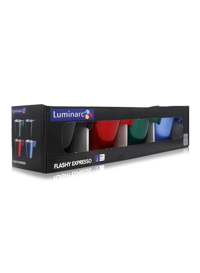 لومينارك طقم أكواب فلاشي إكسبريسو مكون من 4 قطع أحمر / أخضر / أزرق - Image 3