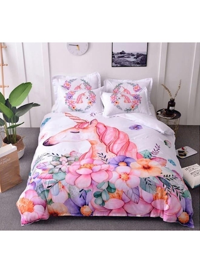 7-Piece Printed Bedding Set Cotton Multicolour Single  - Image 1