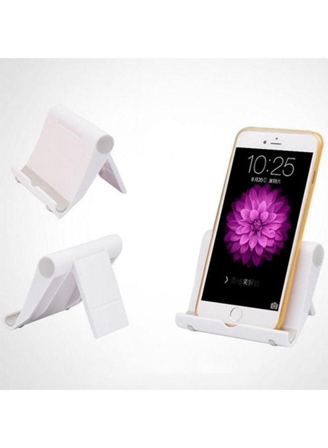 Desktop Adjustable Angle Stand Tablet Holder White  - Image 3