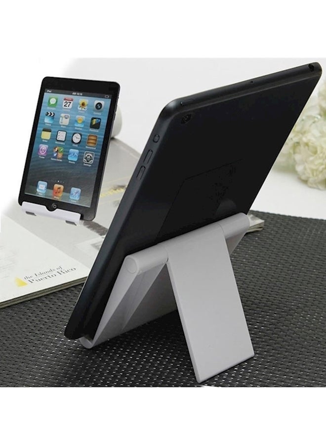 Desktop Adjustable Angle Stand Tablet Holder White  - Image 5
