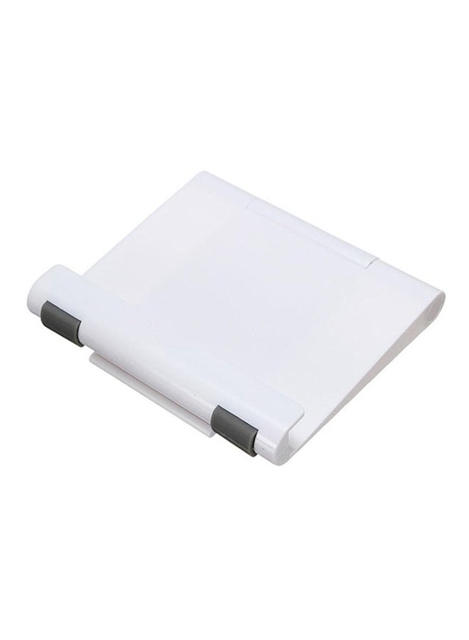 Desktop Adjustable Angle Stand Tablet Holder White  - Image 2
